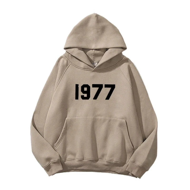 1977 New Fashion Men'S and Women'S Hoodies Hip Hop Street Brand High Quality Hot Selling Men'S and Women'S Sports Hoodies
