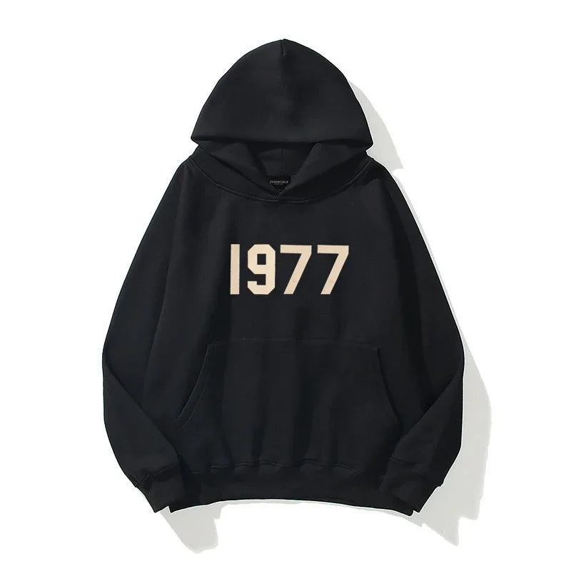 1977 New Fashion Men'S and Women'S Hoodies Hip Hop Street Brand High Quality Hot Selling Men'S and Women'S Sports Hoodies